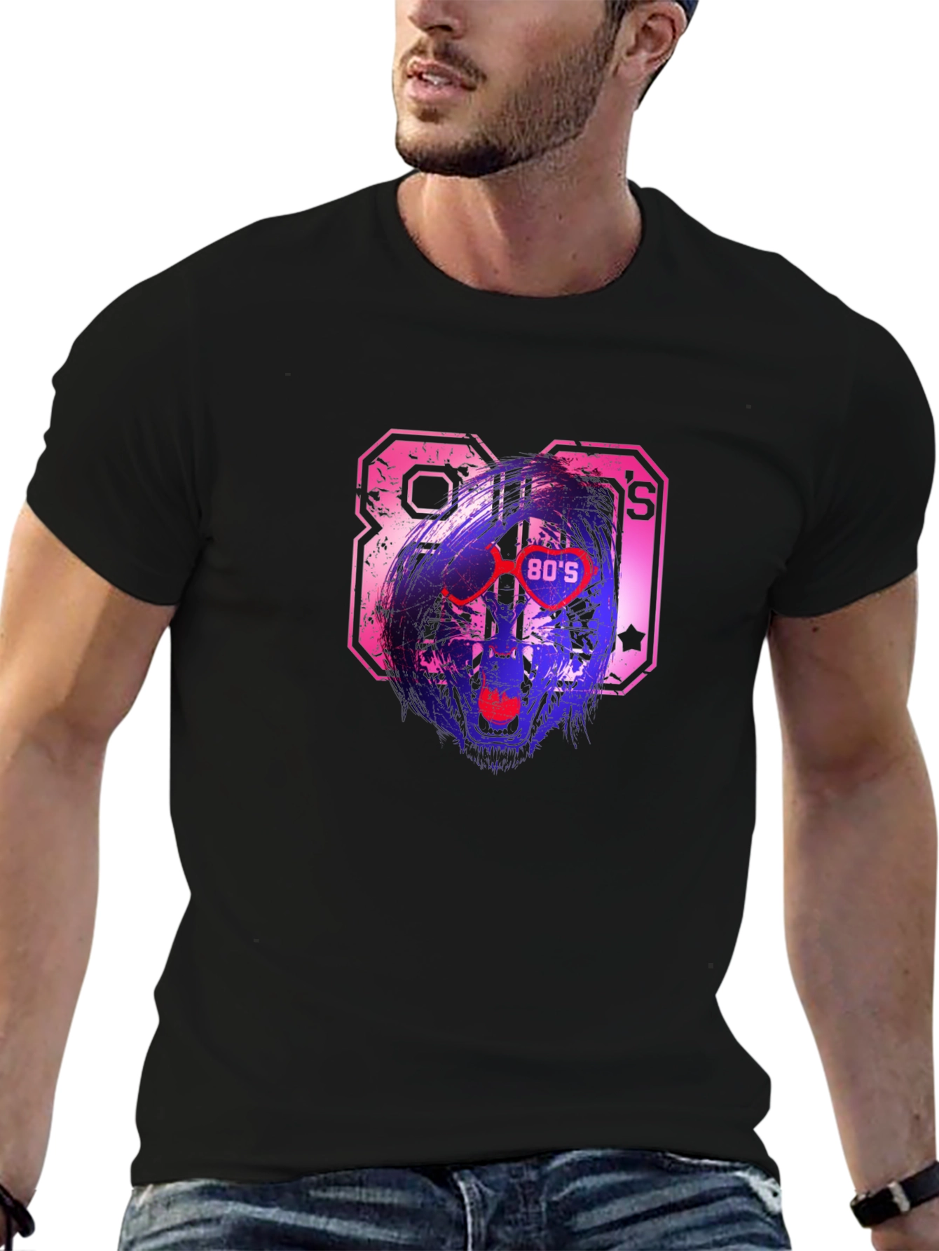 Retro 80s Design Graphic T-Shirt
