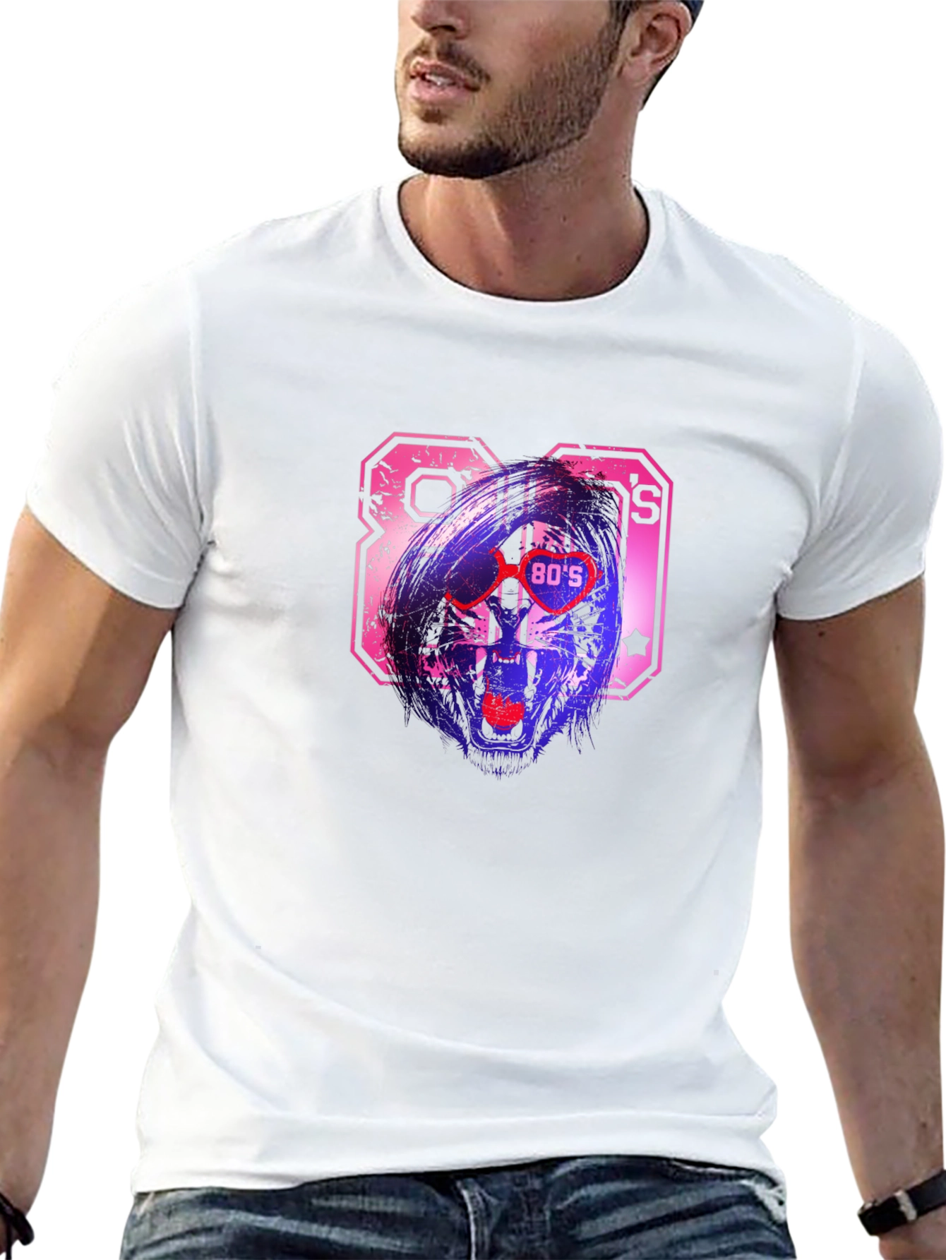 Retro 80s Design Graphic T-Shirt