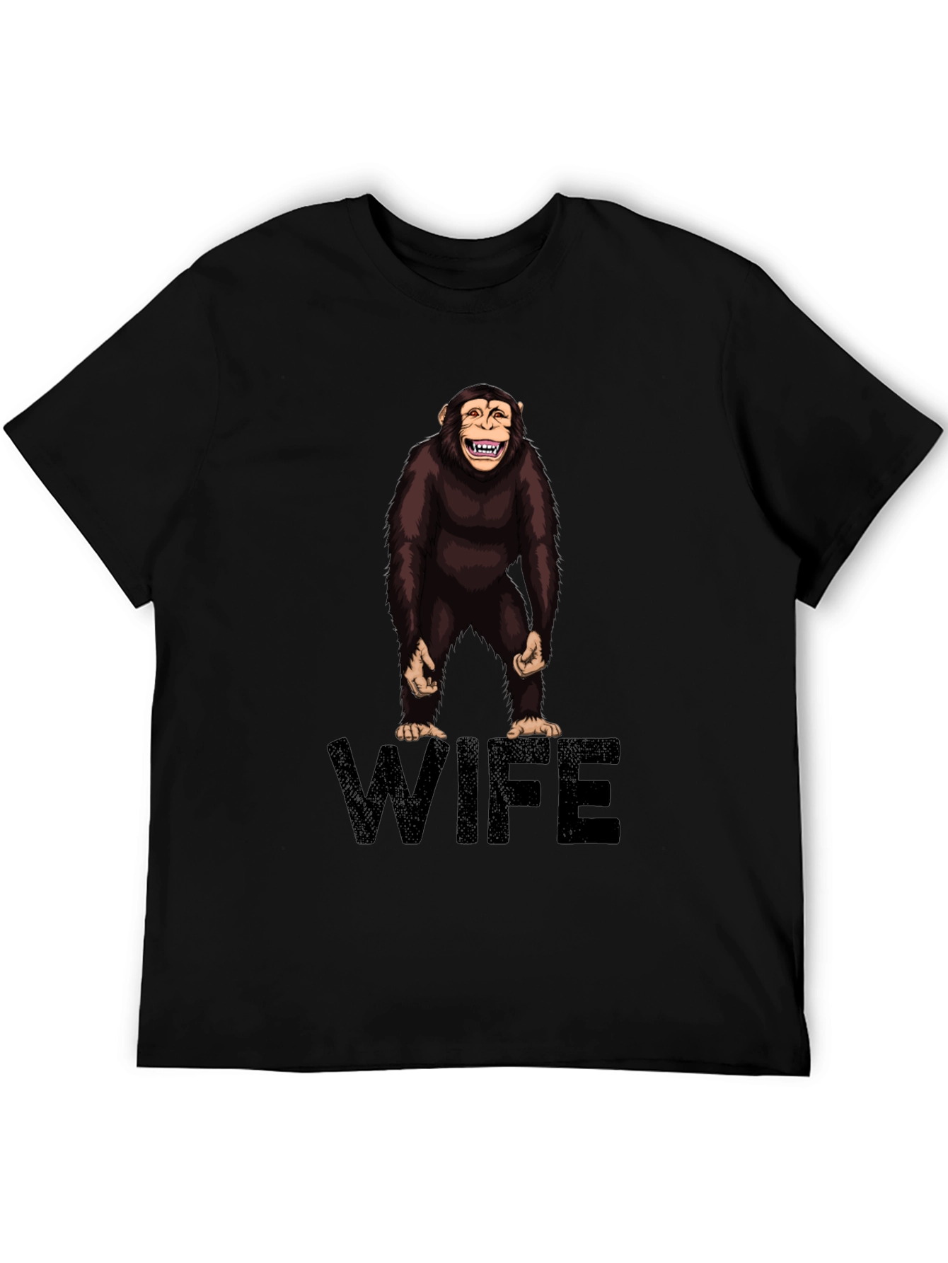 Chimpanzee Wife Graphic Tee - Funny Novelty Shirt