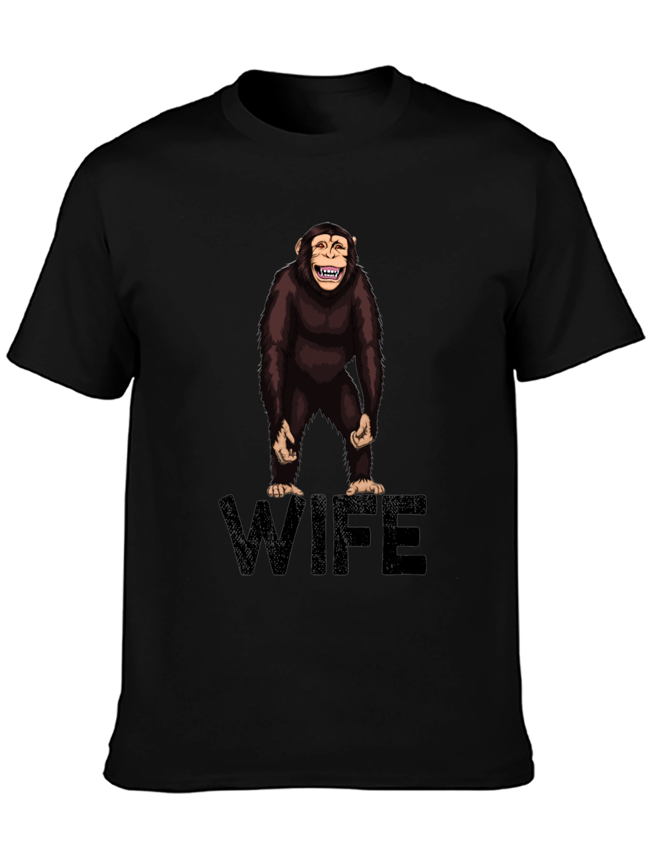 Chimpanzee Wife Graphic Tee - Funny Novelty Shirt