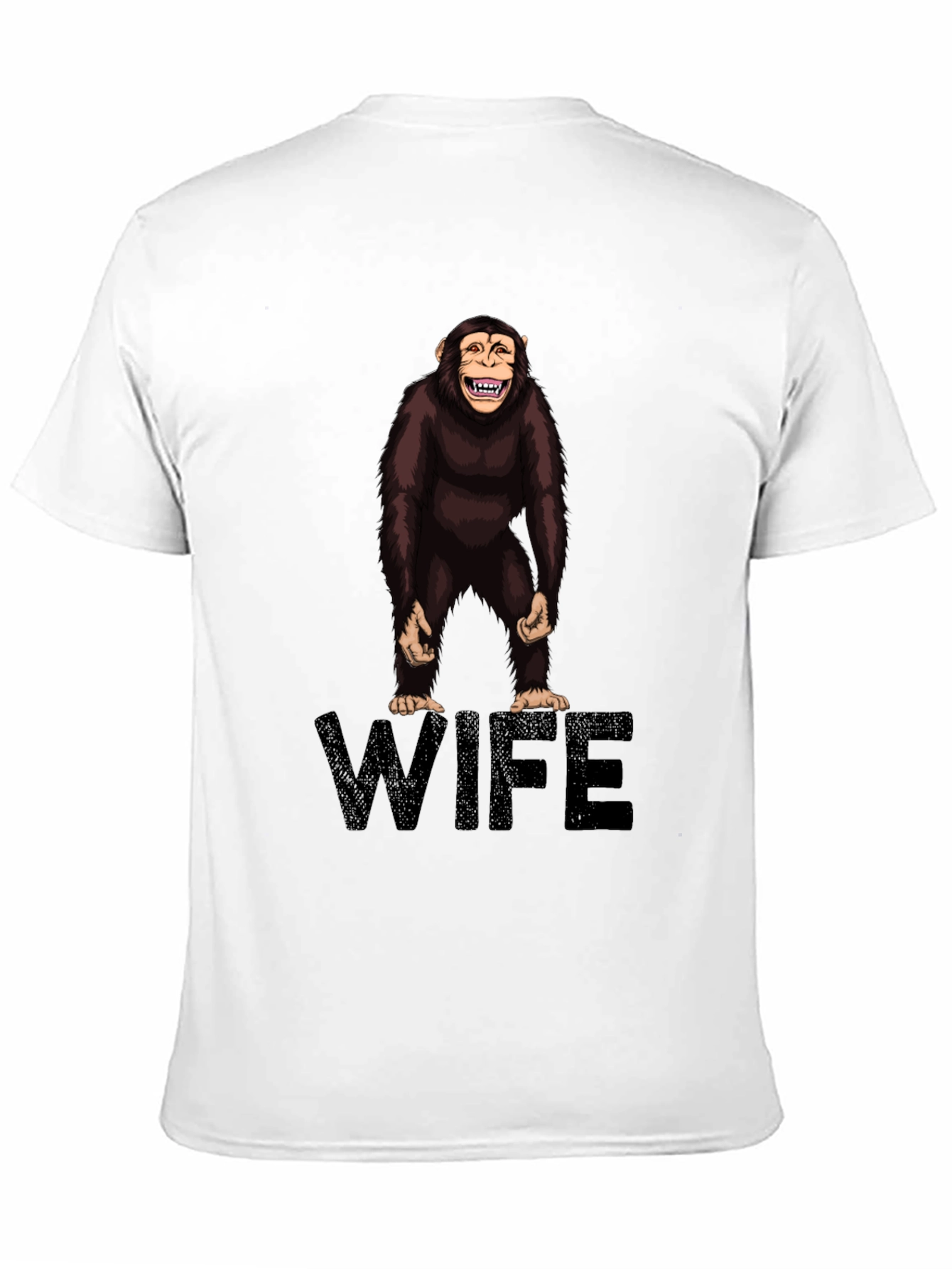 Chimpanzee Wife Graphic Tee - Funny Novelty Shirt
