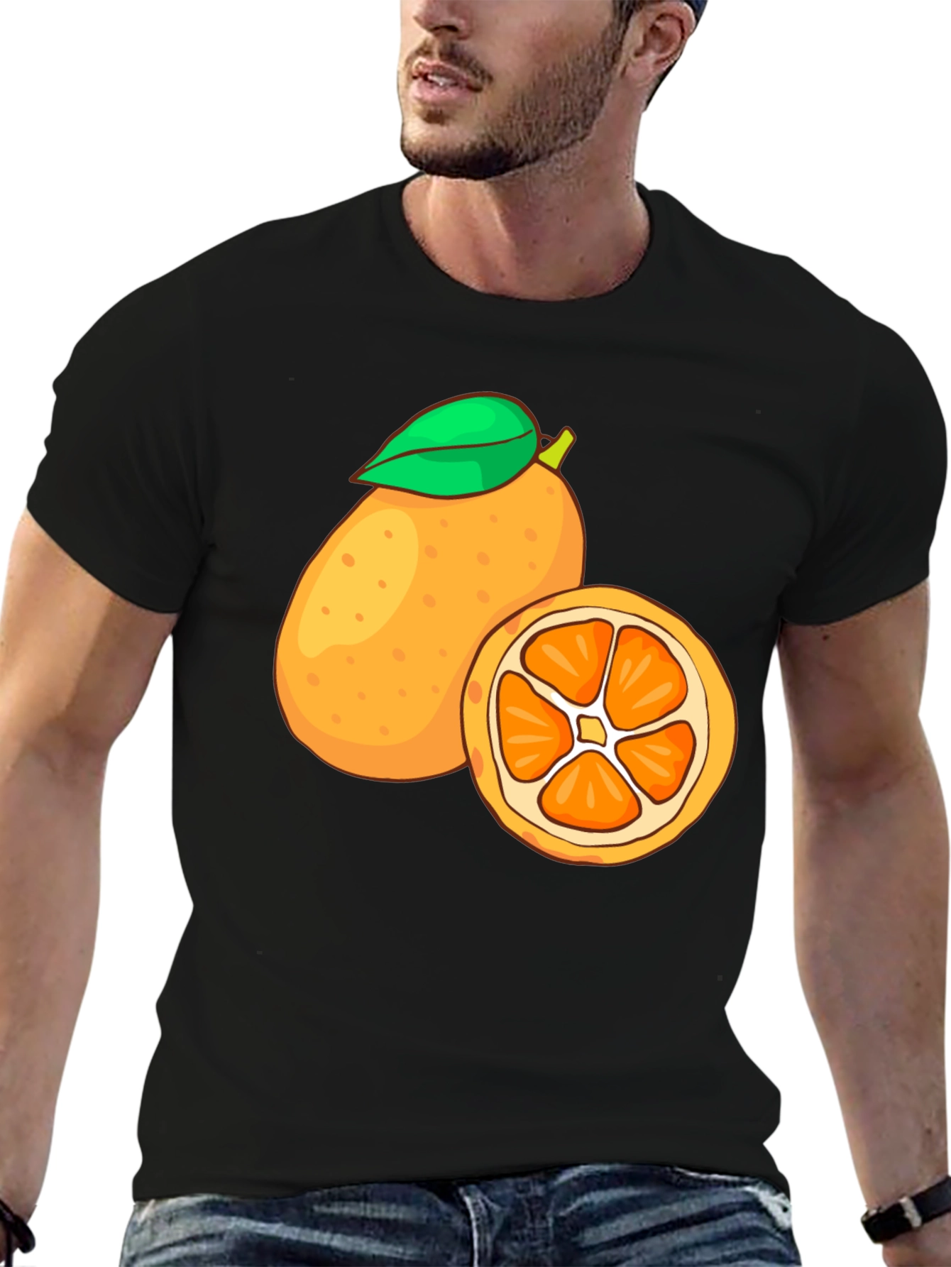 Orange Graphic T-Shirt - Fresh & Fun!