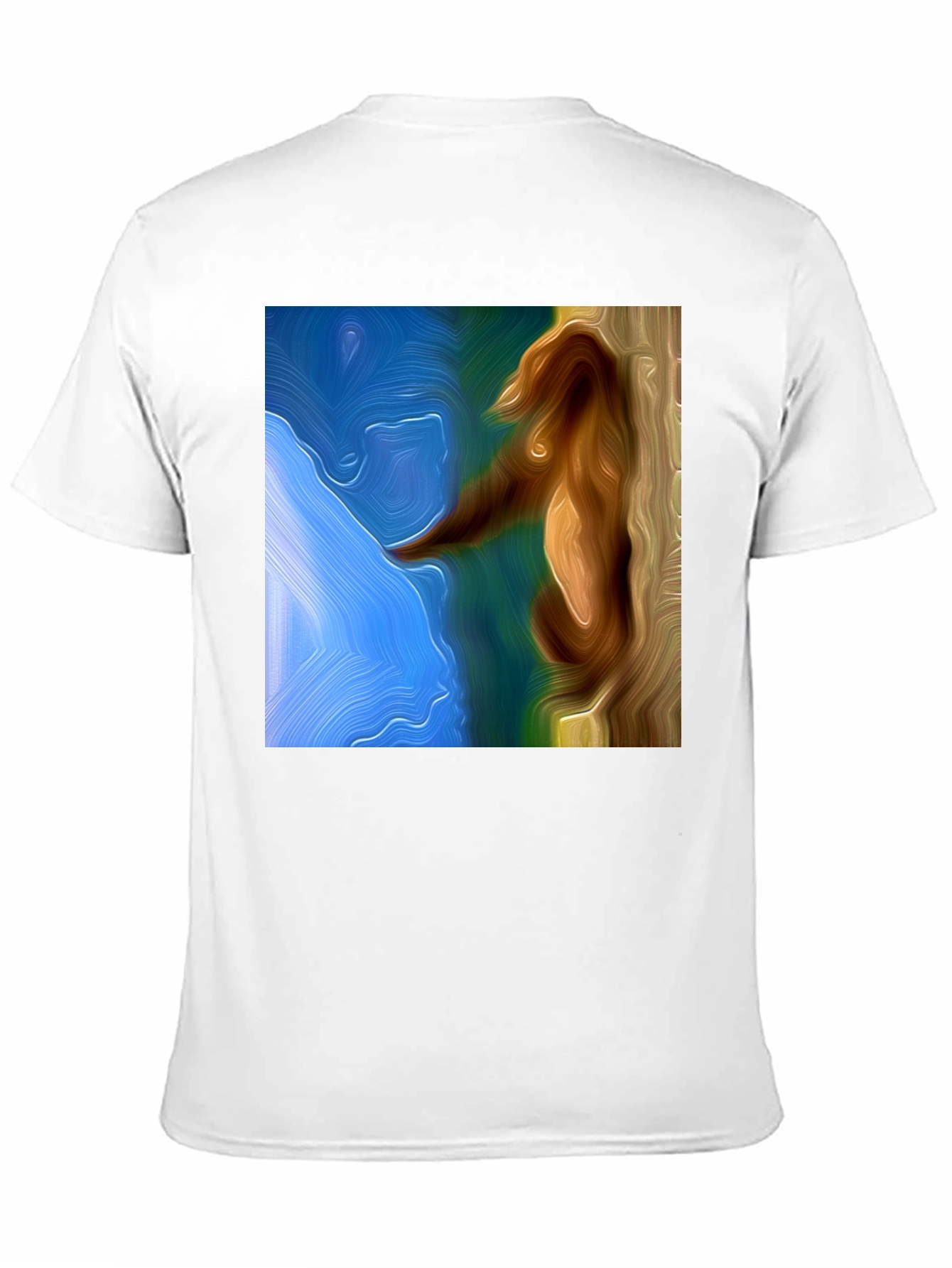 Abstract Seahorse Art Black T-Shirt