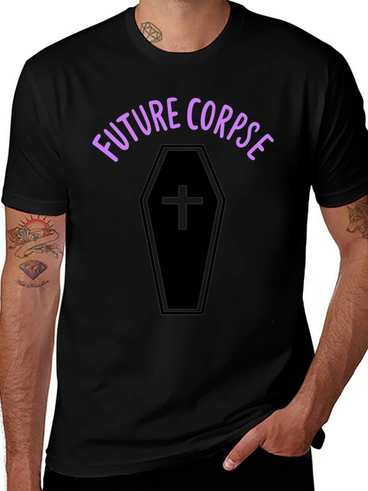 Future Corpse Graphic Tee - Black Cotton T-Shirt