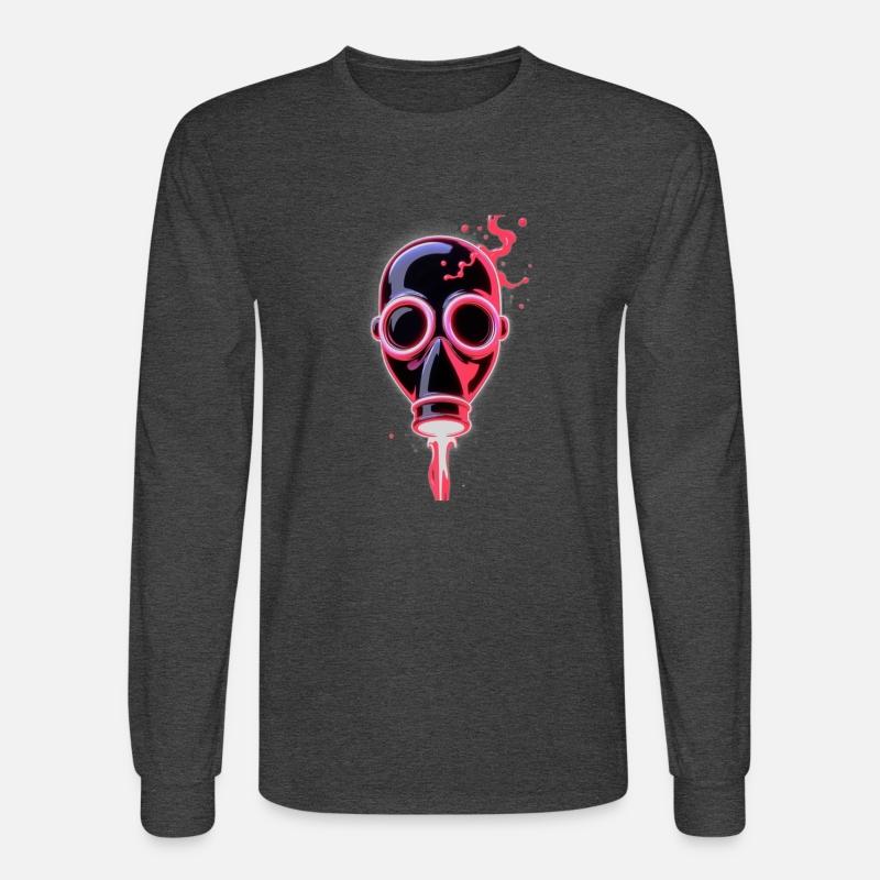 Neon Cyberpunk Gas Mask – Glowing Apocalypse Art