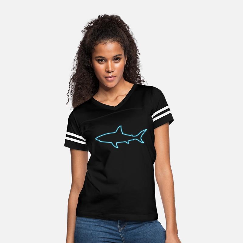 Neon Great White Shark