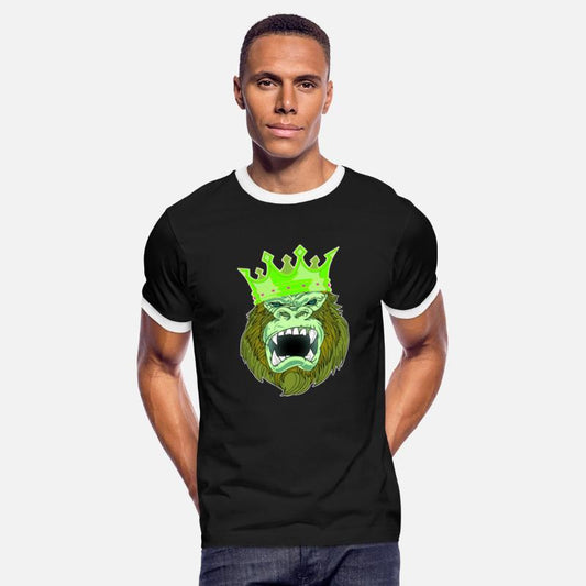 neon green Gorilla Jungle King