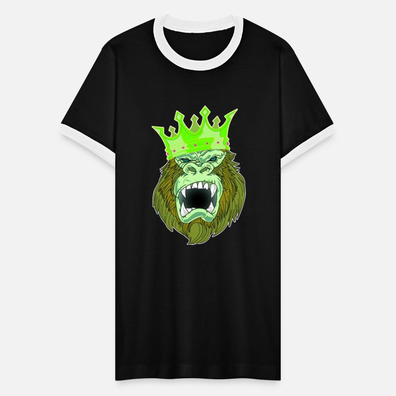 neon green Gorilla Jungle King