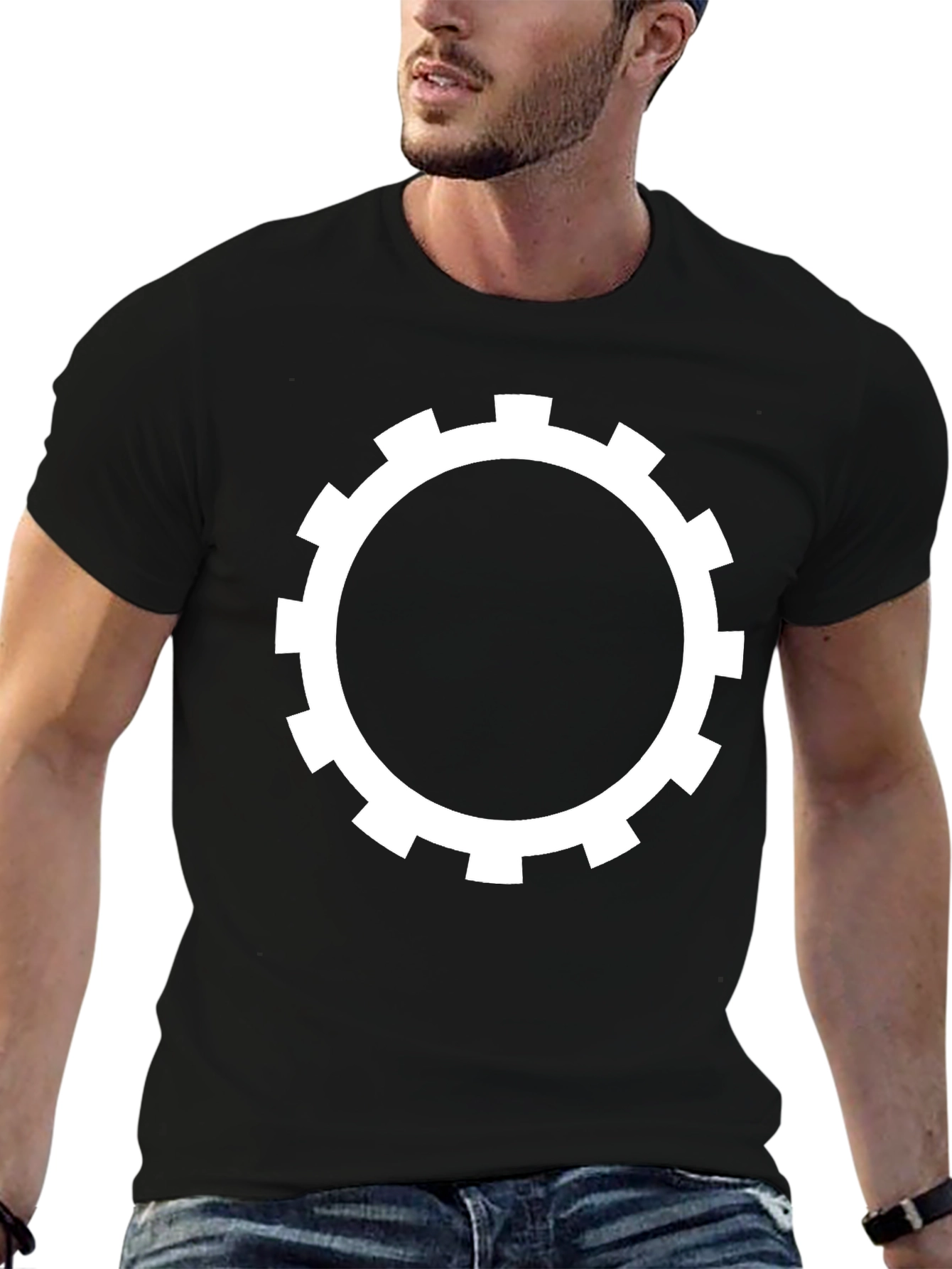 Gear Graphic Black T-Shirt