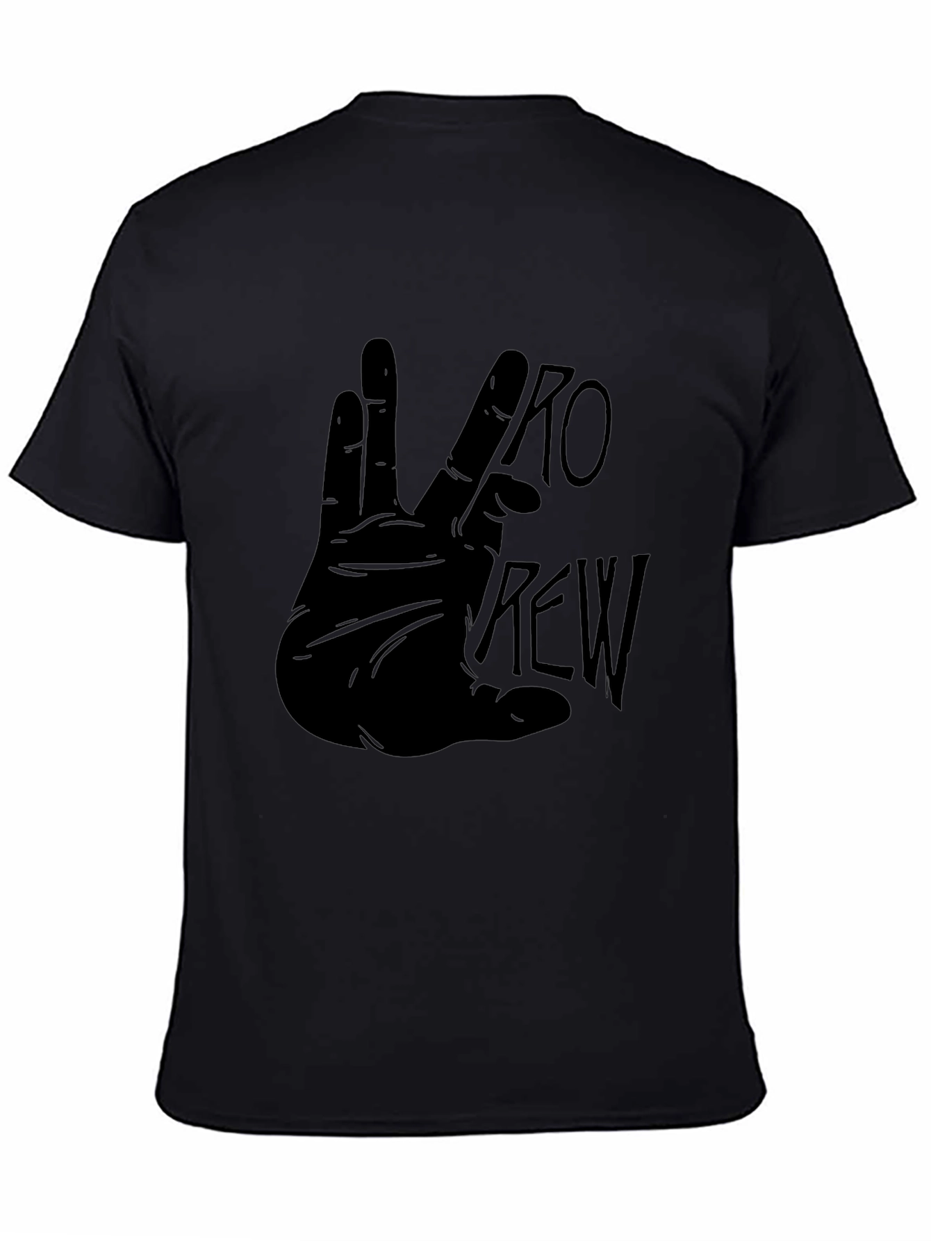 Pro Crew Hand Gesture Black T-Shirt
