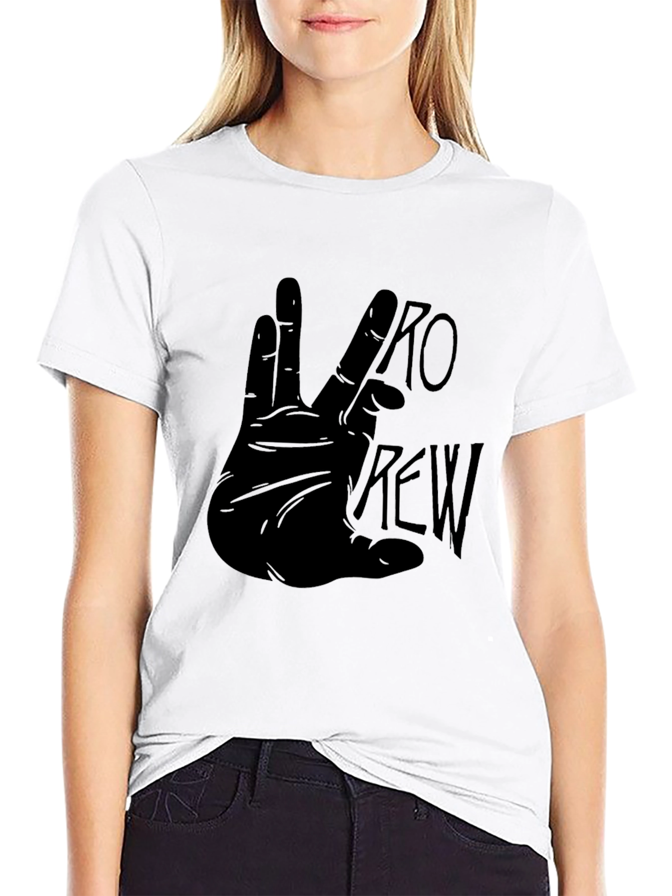 Pro Crew Hand Gesture Black T-Shirt