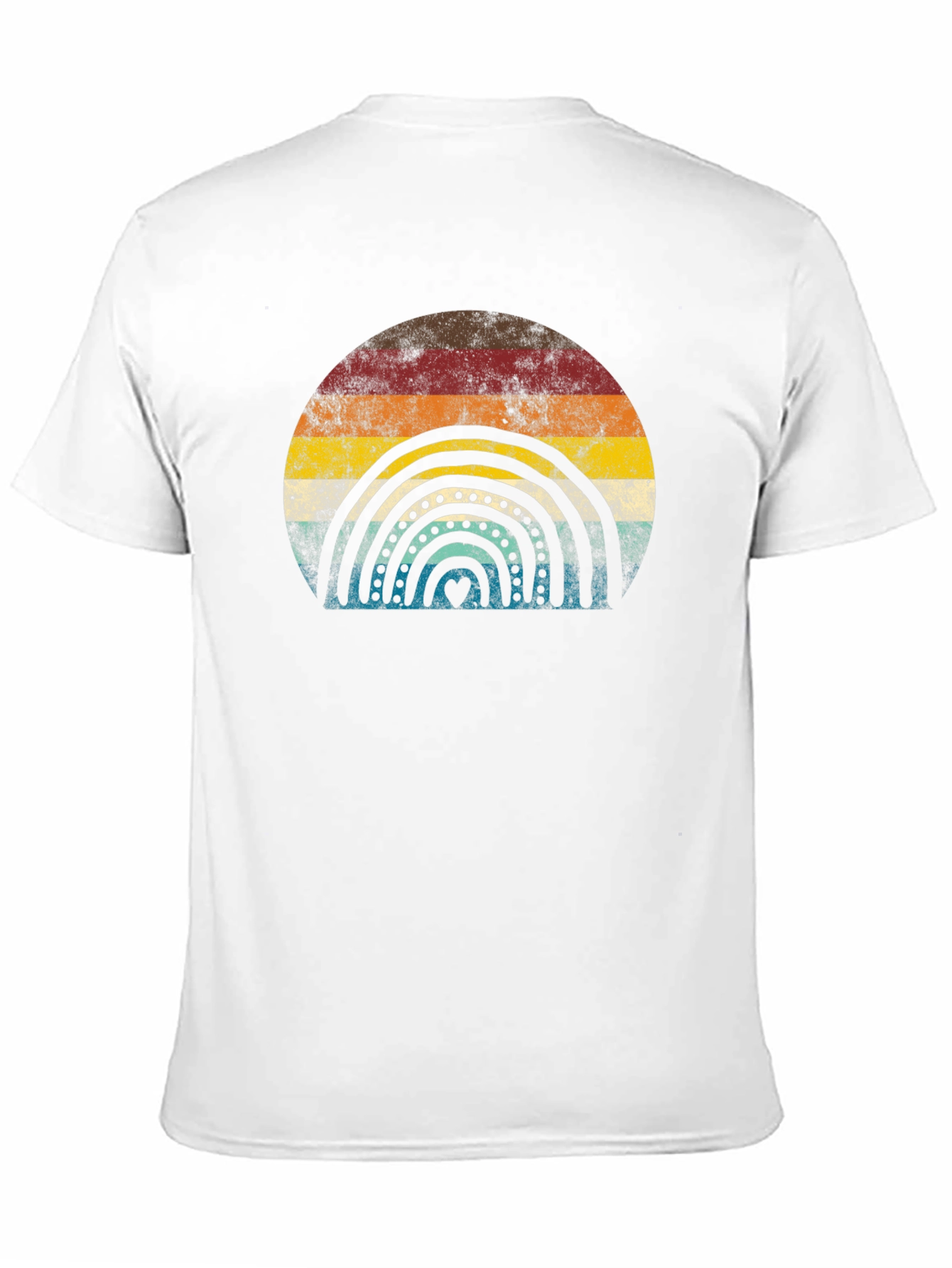 Retro Rainbow Graphic T-Shirt