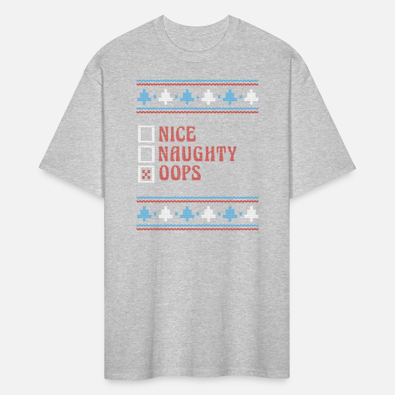 Nice Naughty Oops Funny Ugly Christmas Sweater