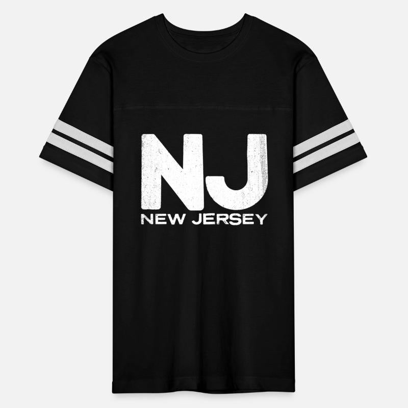 Nj New Jersey State Vintage Typography