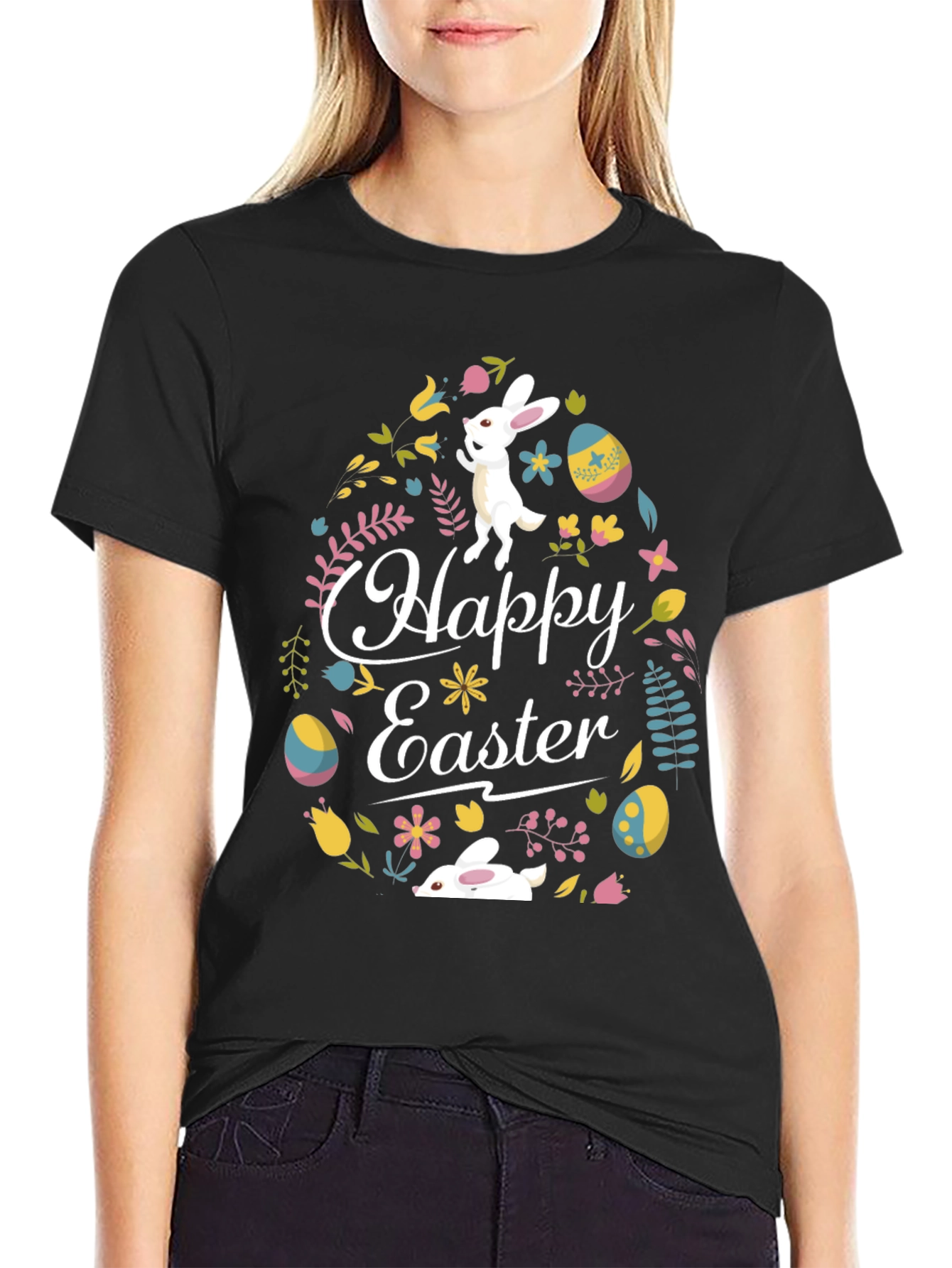 Happy Easter Bunny T-Shirt - Cute Holiday Tee
