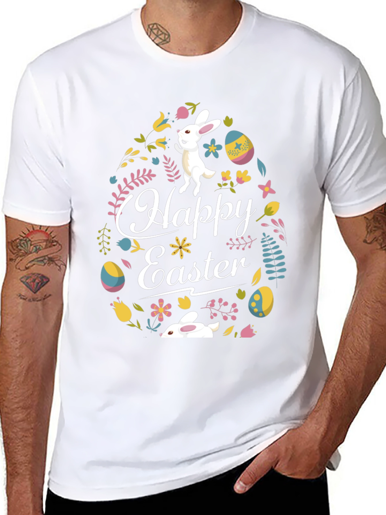 Happy Easter Bunny T-Shirt - Cute Holiday Tee