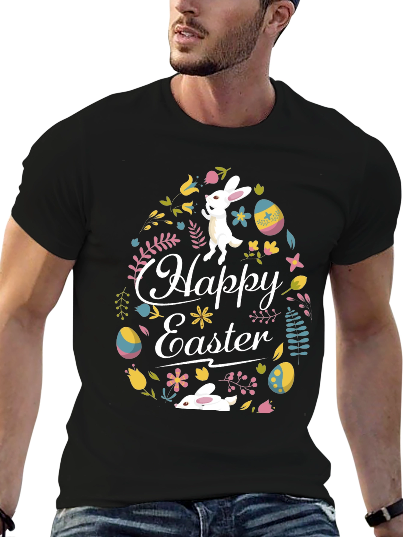 Happy Easter Bunny T-Shirt - Cute Holiday Tee