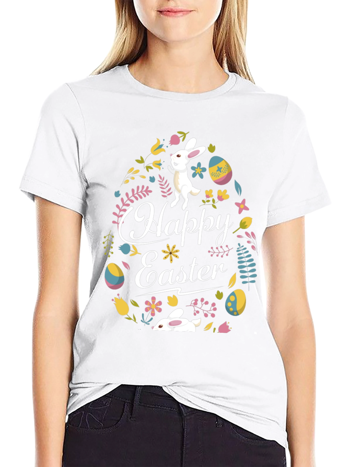 Happy Easter Bunny T-Shirt - Cute Holiday Tee