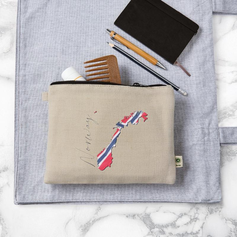 Norway Flag in Norway Map EN