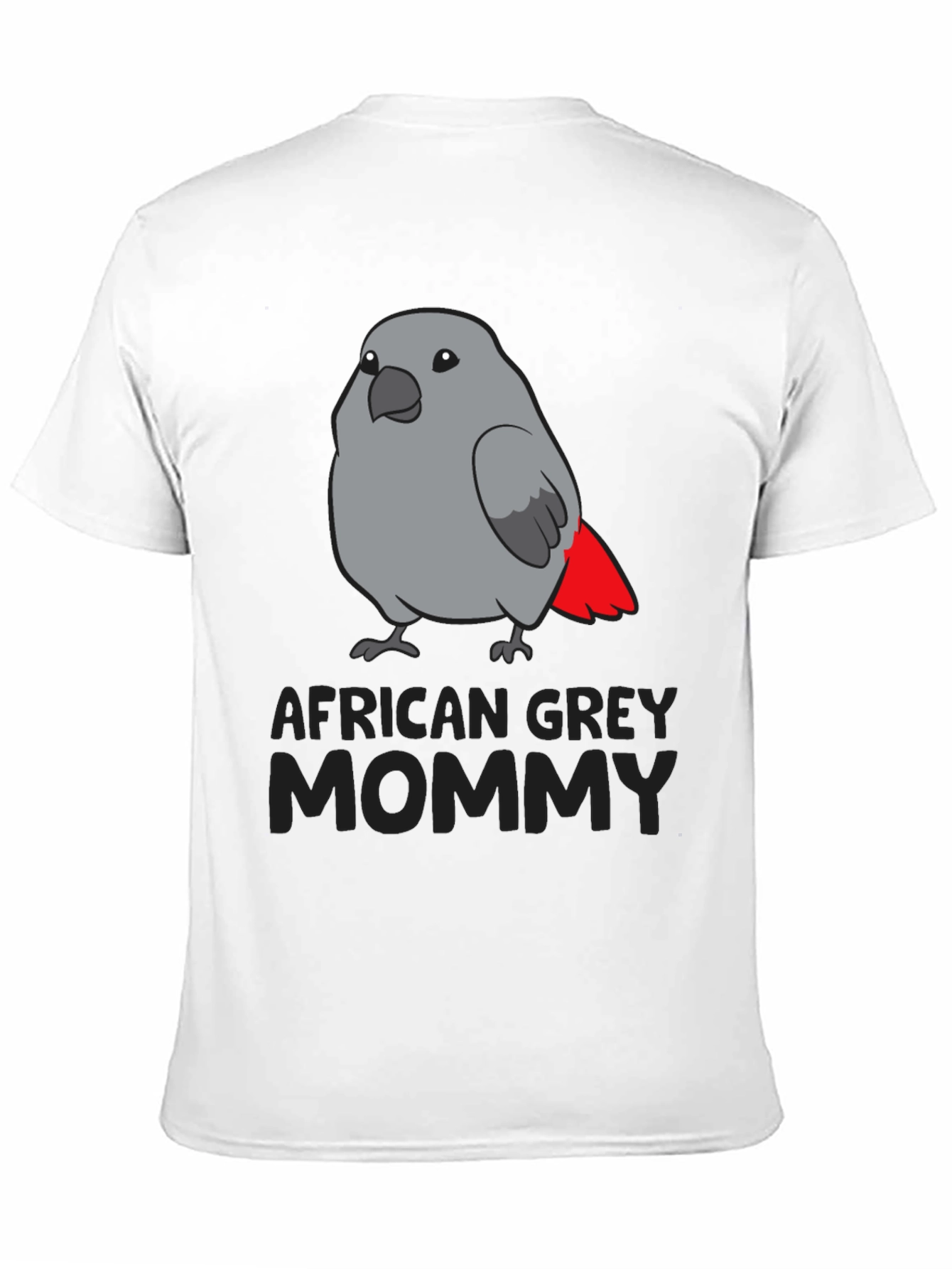 African Grey Parrot Mommy T-Shirt