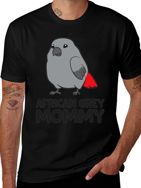 African Grey Parrot Mommy T-Shirt