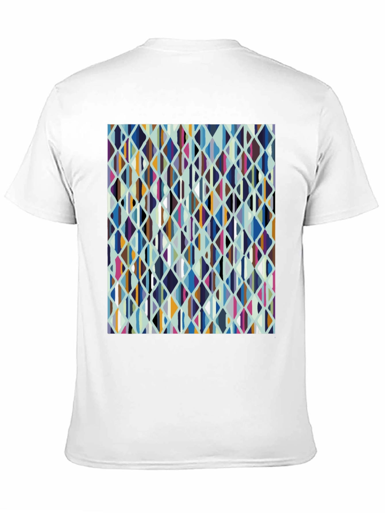 Geometric Diamond Pattern Tee - Casual Style