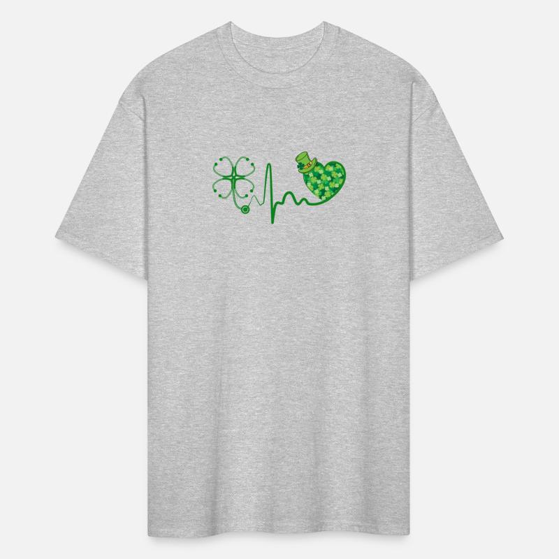 Nurse St Patric Day Stethoscope Heartbeat Clover