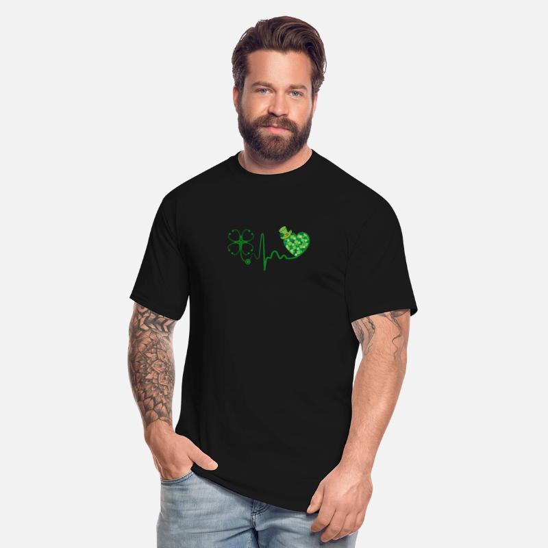 Nurse St Patric Day Stethoscope Heartbeat Clover