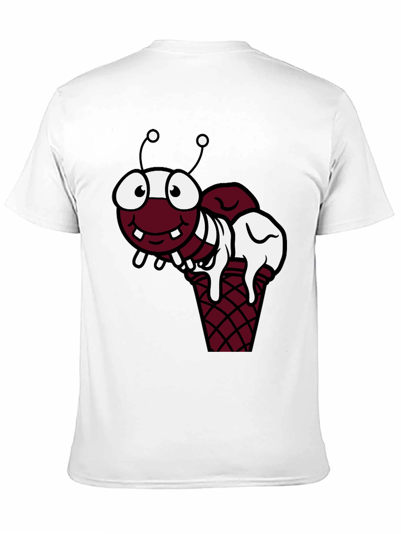 Cartoon Ant Ice Cream Graphic T-Shirt