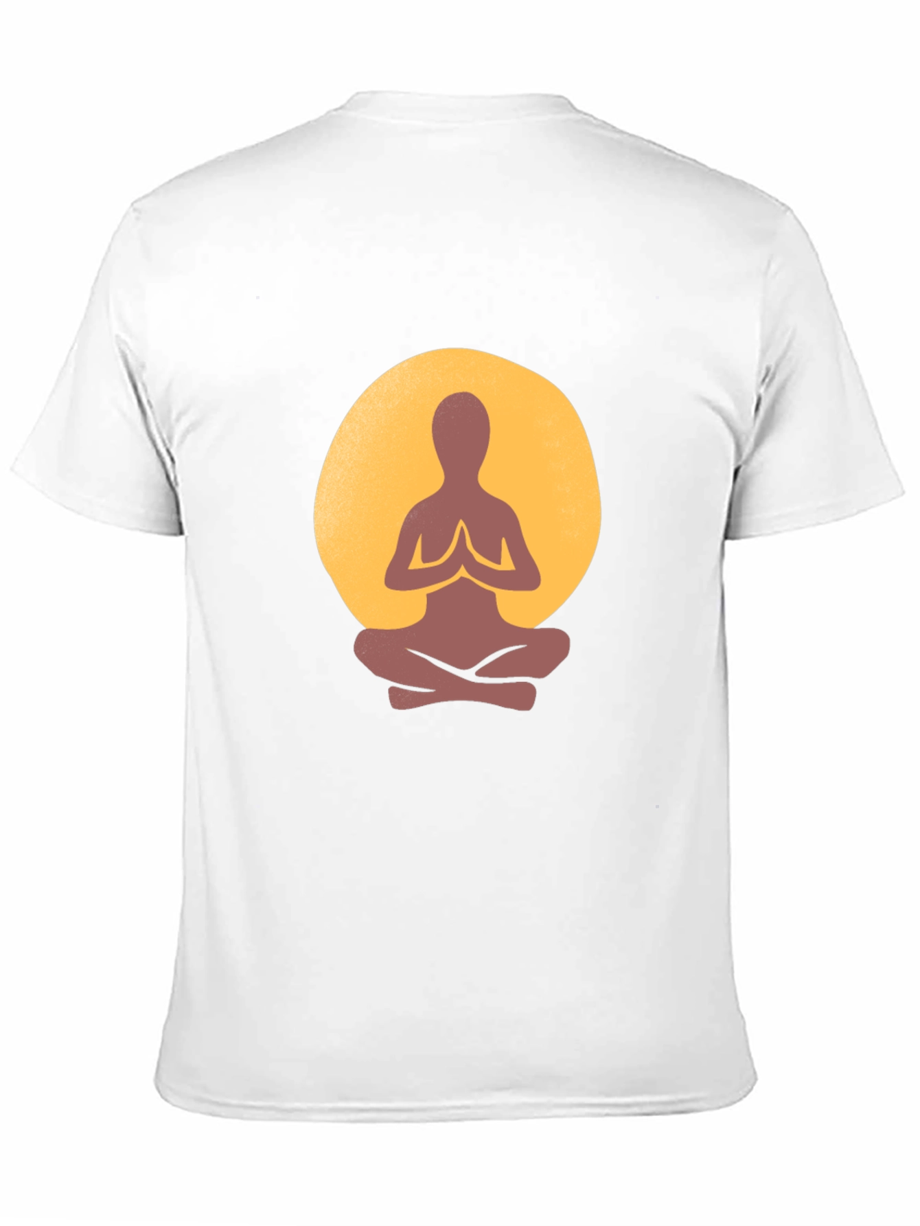 Zen Meditation Graphic Tee - Black Cotton Blend
