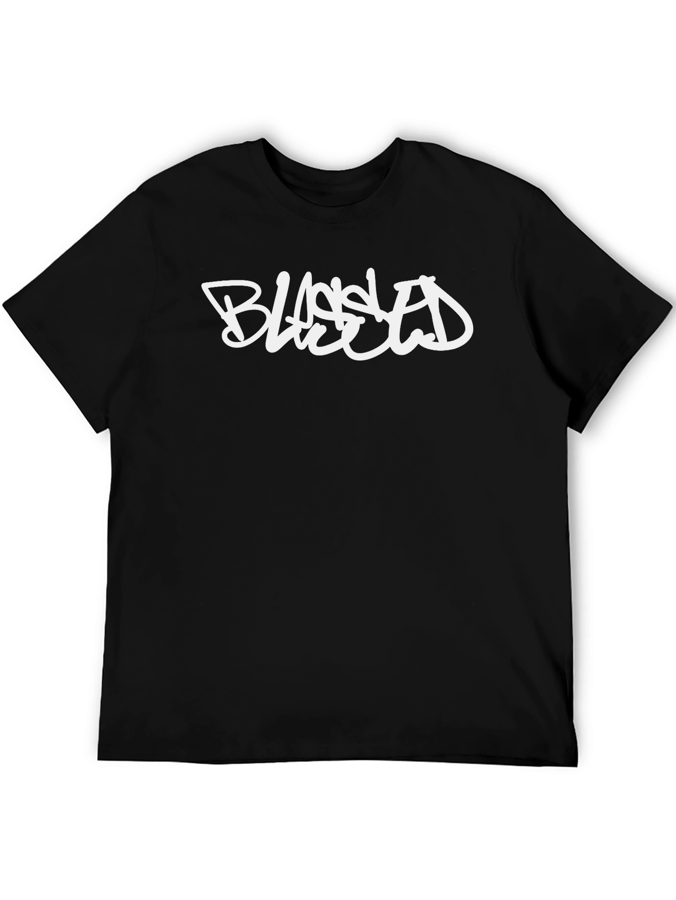 Blessed Black Graphic Print T-Shirt