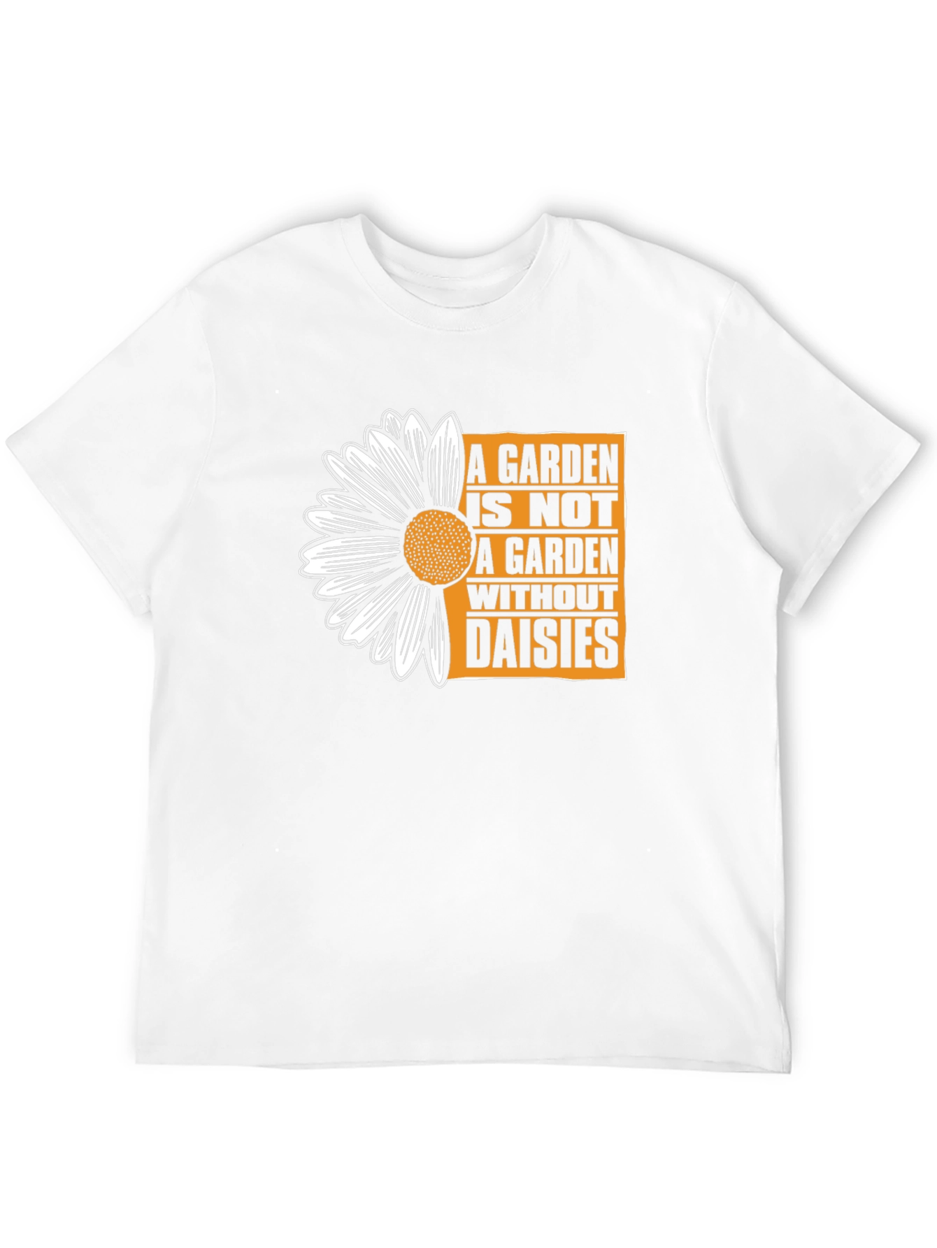 Garden Daisies Graphic Tee - Black