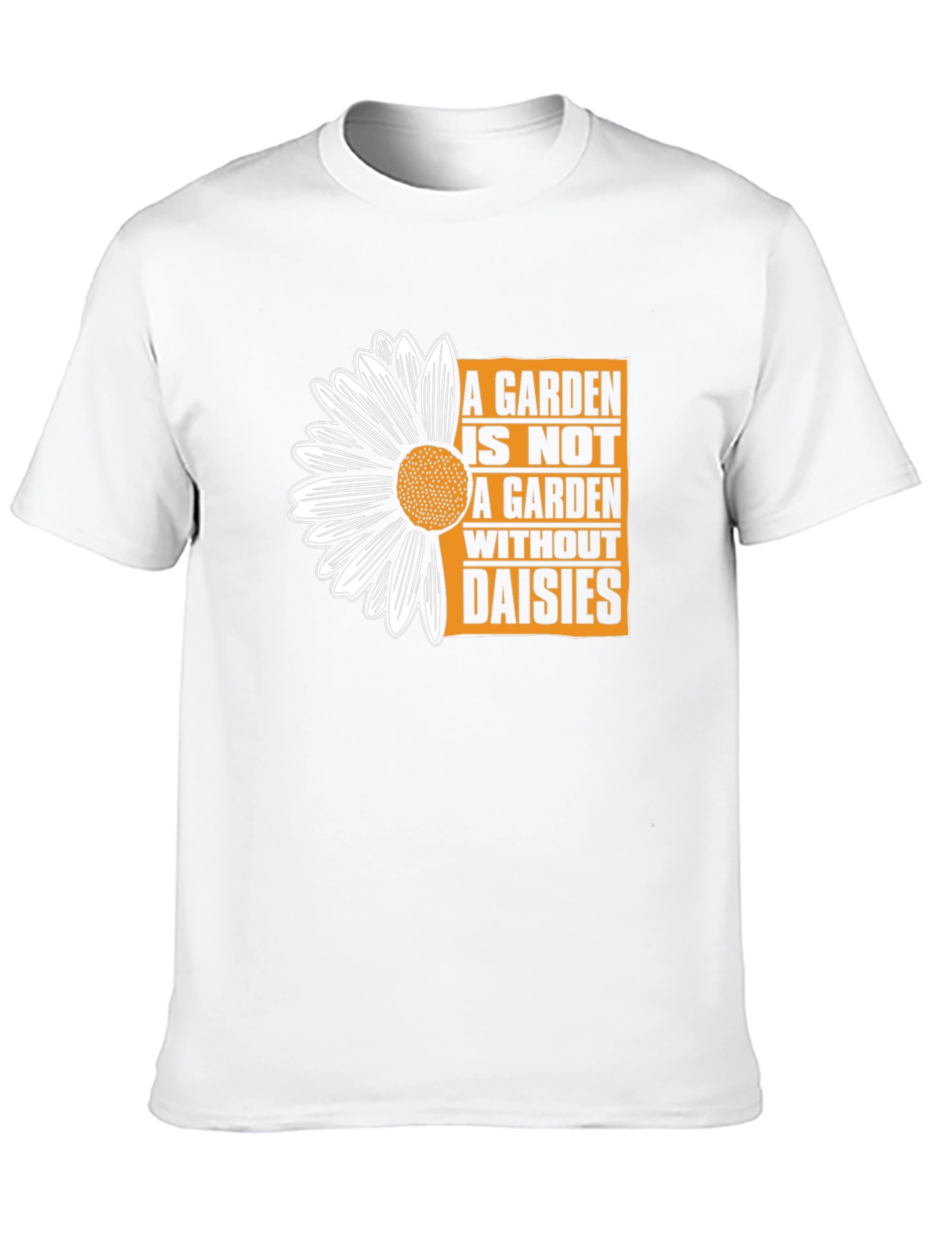 Garden Daisies Graphic Tee - Black