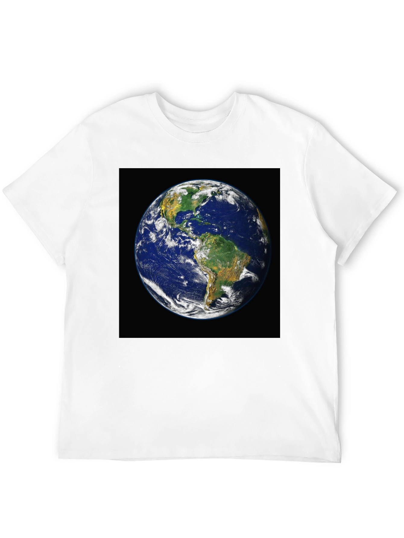 Earth Graphic Print Black T-Shirt