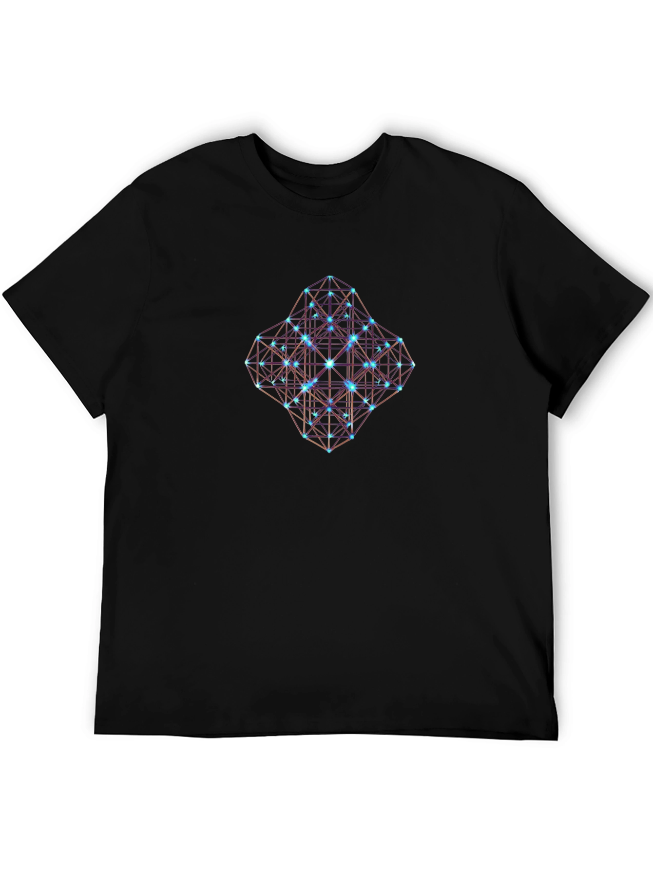 Geometric Cube T-Shirt - Black
