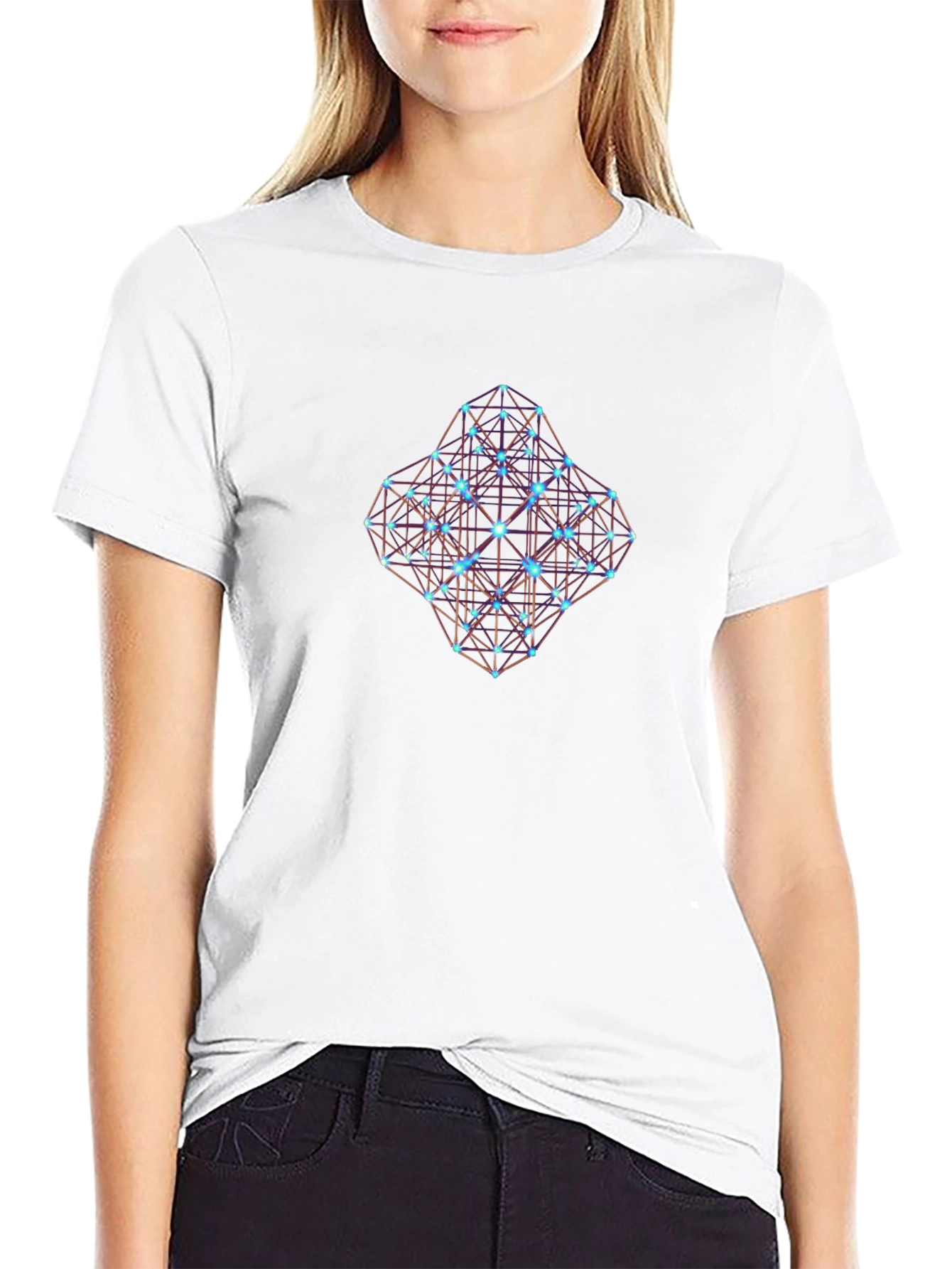 Geometric Cube T-Shirt - Black