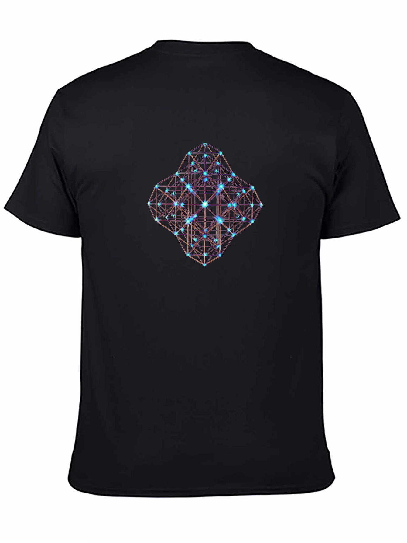 Geometric Cube T-Shirt - Black