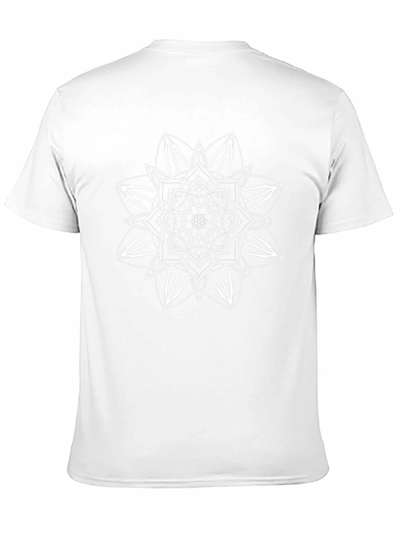 Geometric Mandala Graphic Black T-Shirt