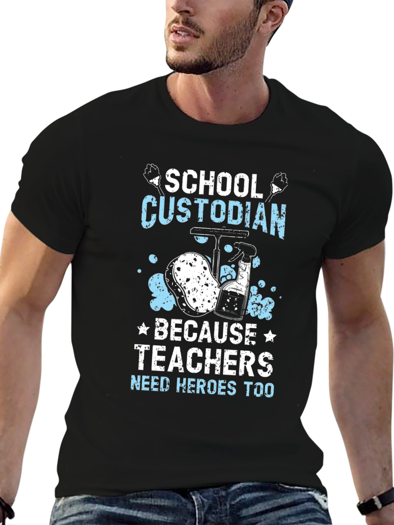 School Custodian Hero T-Shirt