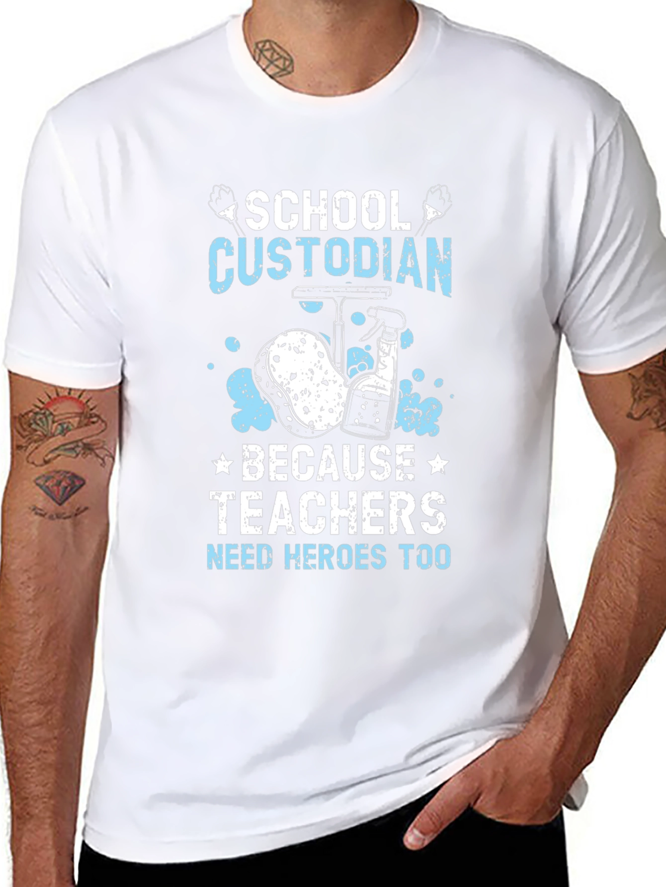 School Custodian Hero T-Shirt