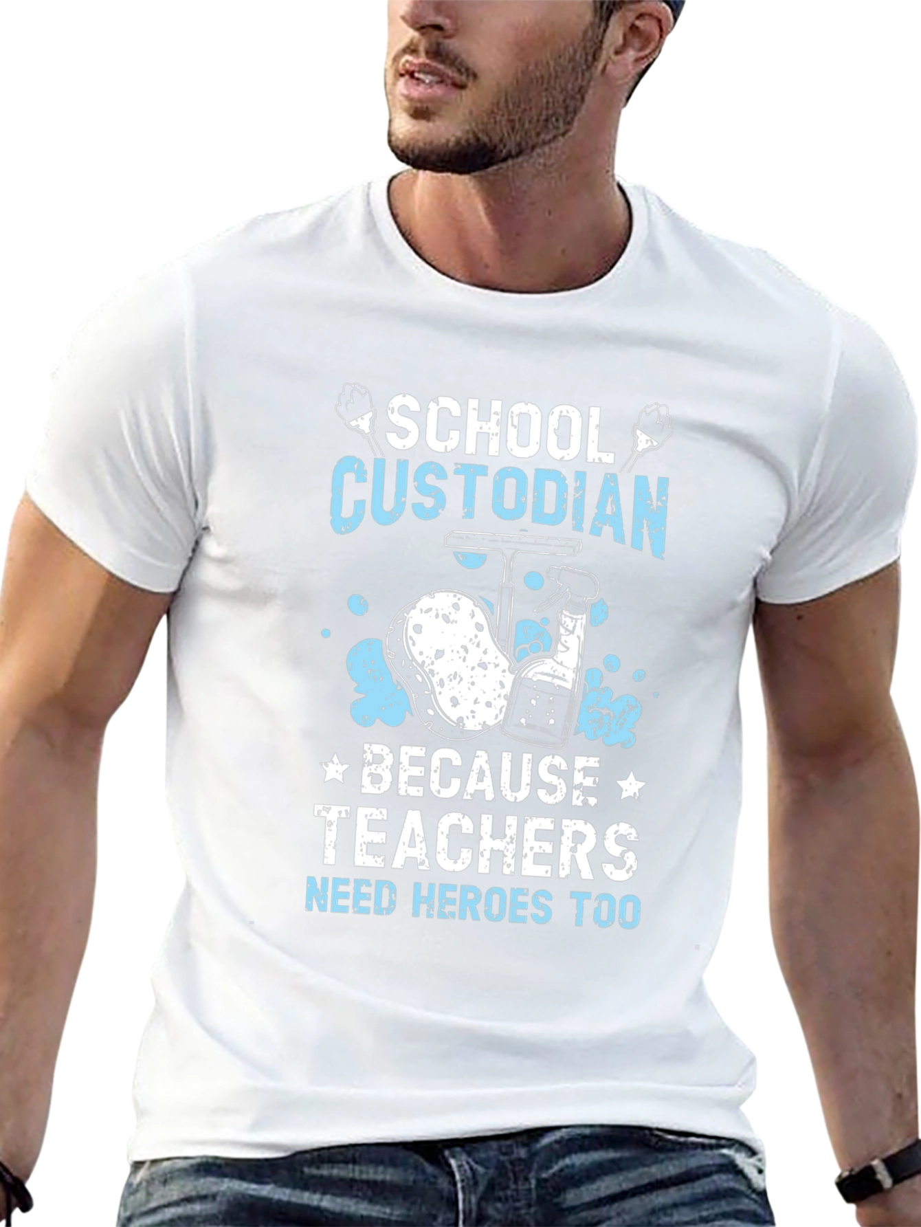 School Custodian Hero T-Shirt