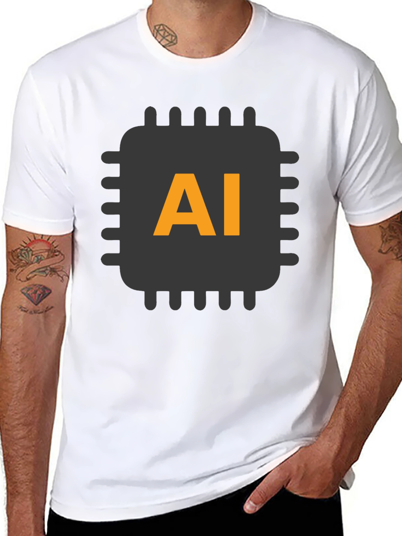 AI Tech T-Shirt - Artificial Intelligence Design