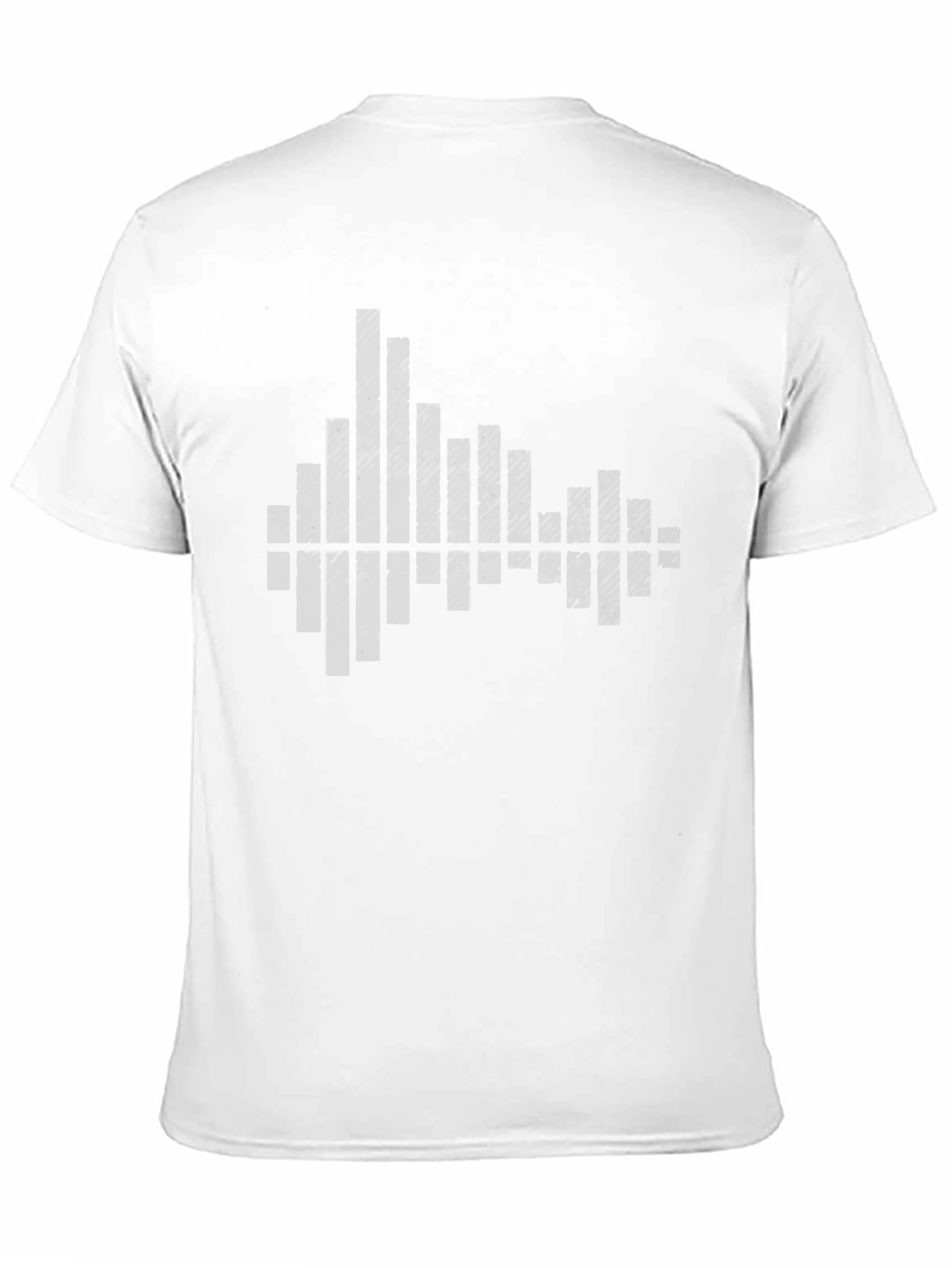 Abstract Soundwave Graphic Tee - Black