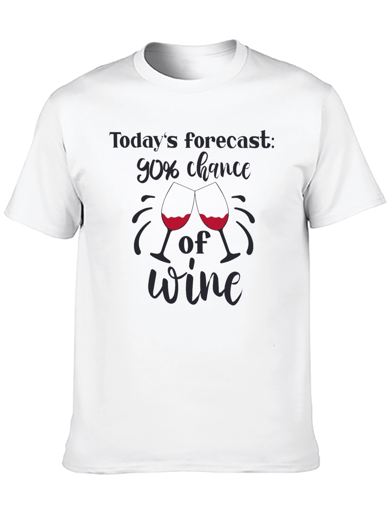 Wine Forecast Graphic Tee - 90% Chance