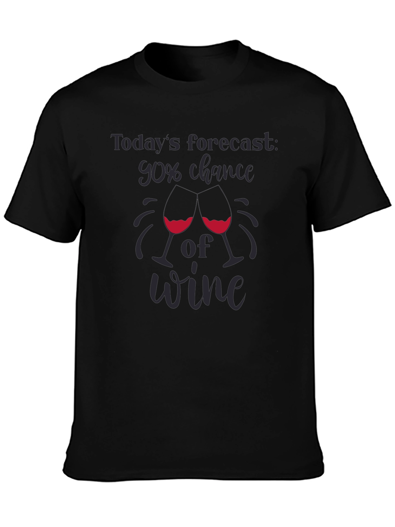 Wine Forecast Graphic Tee - 90% Chance
