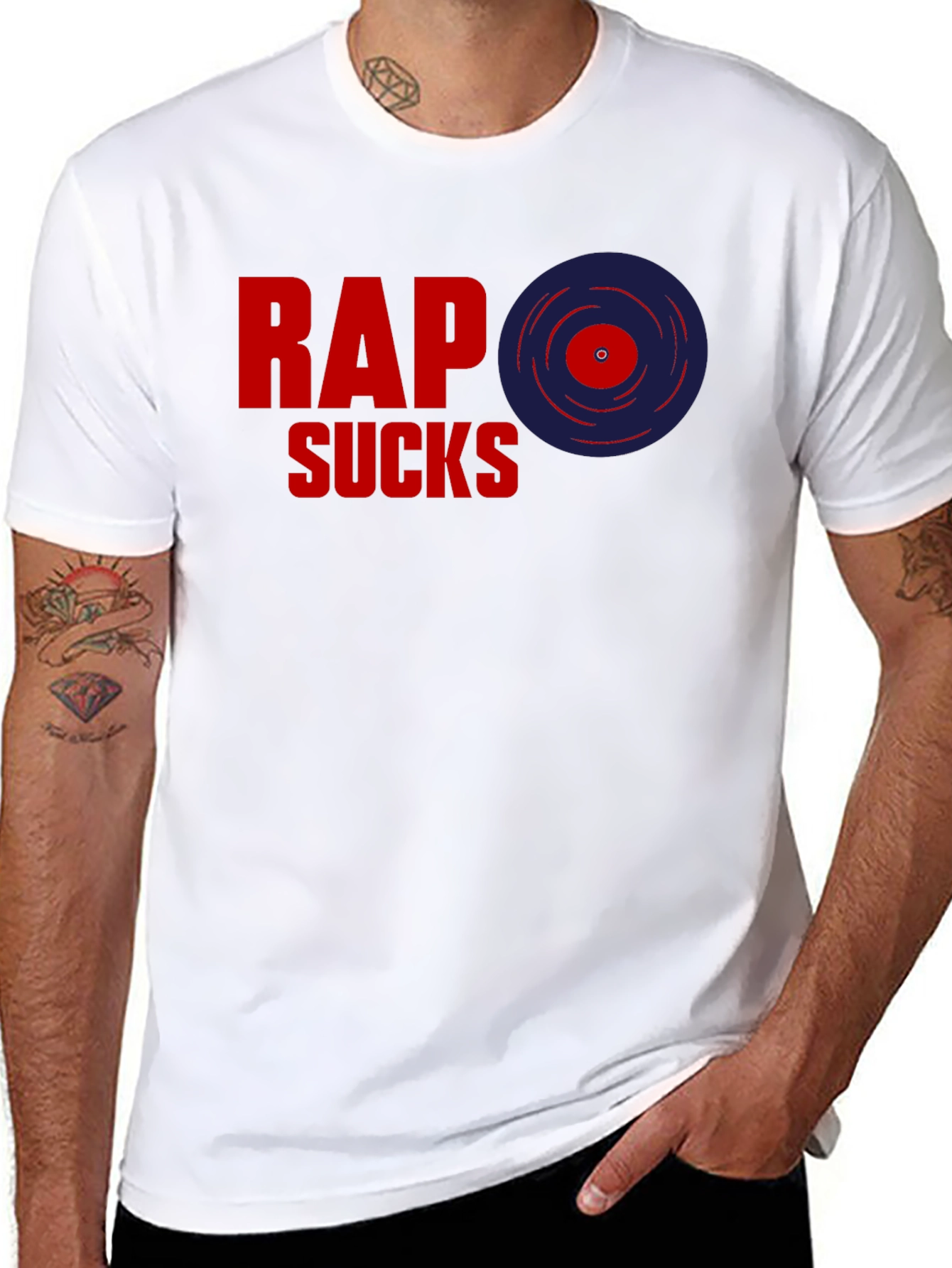 Rap Sucks T-Shirt - Anti-Rap Statement Tee