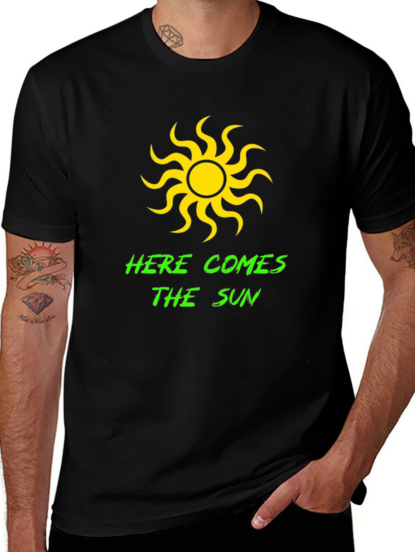 Here Comes the Sun Black T-Shirt