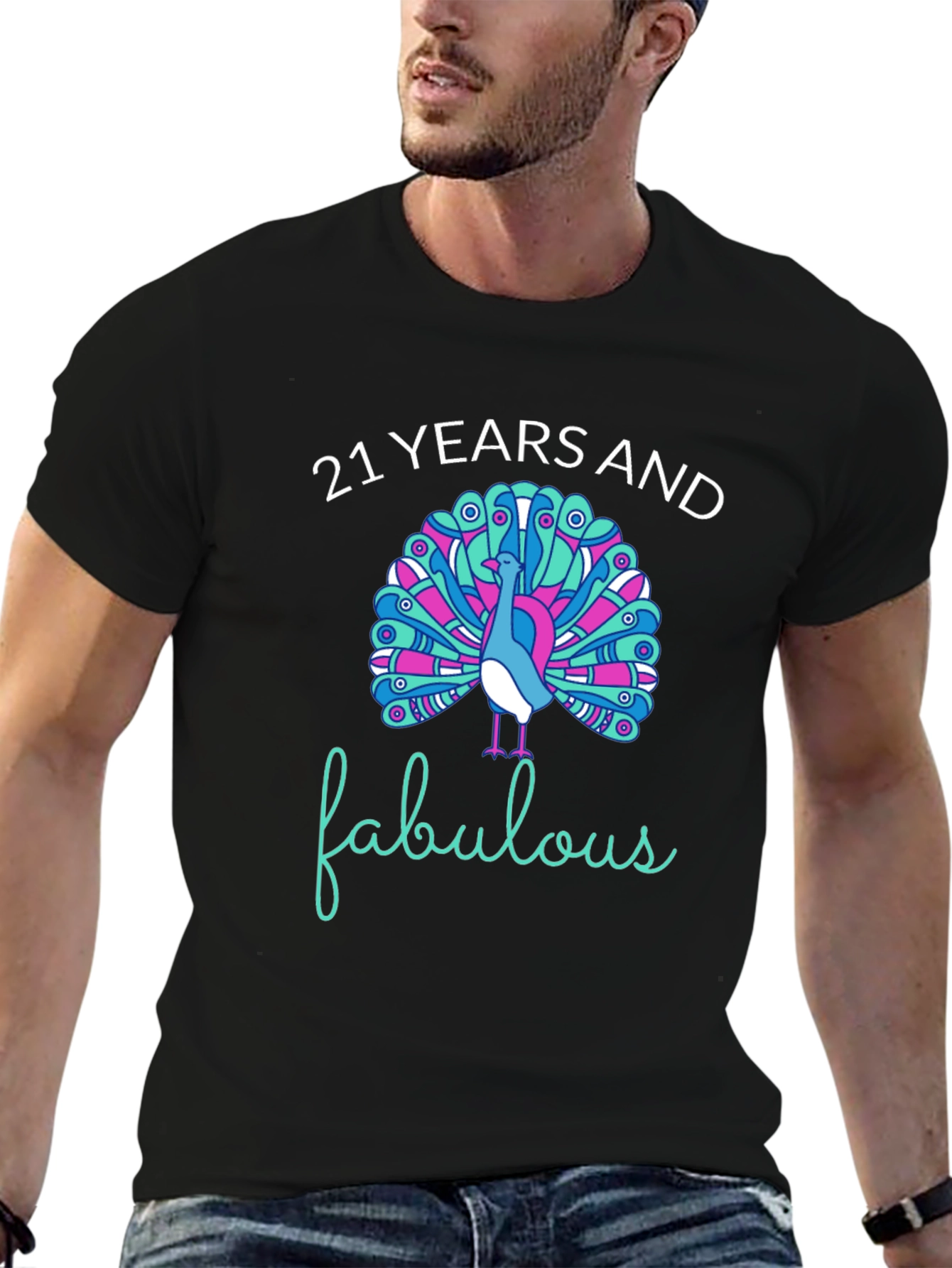 21 Years and Fabulous Peacock T-Shirt