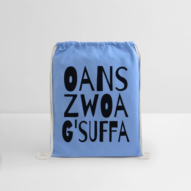 Oans, zwoa, g’suffa!