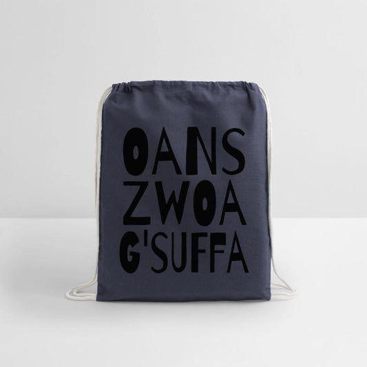 Oans, zwoa, g’suffa!